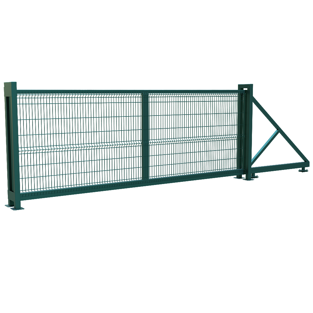 Ворота откатные консольного типа